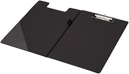 Q-Connect Foolscap/A4 PVC Fold over Clipboard - Black