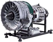 Turbofan Engine Model Kit That Works, DM119 1/10 Full Metal Mechanical Dual-Spool Aircraft Jet Engine Model, DIY Assembly 10 Hours Build Your Own Turbofan Engine for Adults (1000+PCS)