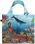 LOQI Artist Kristjana S Williams Interiors Reusable Shopping Bag, O/S, Barrier Reef