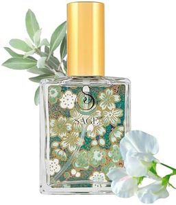 Sage Organic Perfume Spray by Sage- 2 oz, Vegan & Cruelty-Free, Fresh Scent, Cucumber, White Sage, Sweet Pea - Made in USA