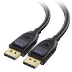 Cable Matters [VESA Certified] DisplayPort 2.1 Cable 2m, Support 40Gbps DP40 8K 120Hz, 4K 144Hz in Black with FreeSync, G-SYNC and HDR for Gaming Monitor, PC, RTX 4080/4090, RX 7900 and More