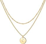 IEFWELL Dainty Gold Necklaces for W