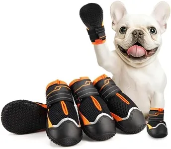Aokown Dog Shoes for Small Dogs, Anti-Slip Dog Boots for Winter Snow, Hot Pavement, Dog Booties & Paw Protectors for Hardwood Floors Size 1