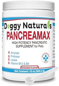 Pet Health Pharma PancreaMax 10x Pancreatic Enzymes for Dogs and Cats (12 oz) Powder (Made in U.S.A). Pancreatin 10X for Dogs and Cats Contain Pancreatic Enzyme, High Strength, Low Odor.