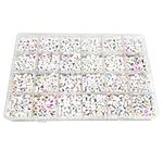 Haobase 1200Pcs 4x7mm Letter Beads 