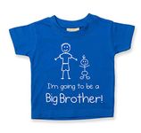 60 Second Makeover Limited I'm Going to Be a Big Brother Blue Tshirt Baby Toddler Kids Available in Sizes from 0-6 Months New Baby Brother Gift