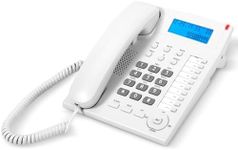 Corded Phone with Caller ID, Landline Phones for Home & Office Featuring 10 one-touch speed dial buttons, Speakerphone, Mute Redial Function, Can Be Used as a Desk/Wall Phone, Adjustable Ringer Volume