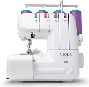 VIOLA Look T8 Macchina Tagliacuci con Differenziale, Taglia e Cuce Facile per Principianti, Overlock con 12 Punti di Cucito per Cucire Tutti i Tipi di Tessuti, Cucitura Professionale
