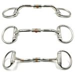 Pony Eggbutt Snaffle Horse Bit with Copper Roller and Inlay (5")