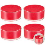 4 Pieces Sponge Cup Moistener Finger Wet Moistener Fingertip Paper Moistener Plastic Round Desktop Sponge Moistener, 3.1 Inches for Grip Counting Papers, Documents