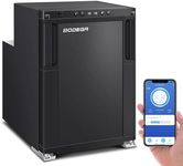 BODEGA 【Upgraded 12 Volt Refrigerator, RV Refrigerator APP Control, 45L(1.6cu.ft) RV Fridge and Freezer, Car Refrigerator with Lock, (-4℉-46℉) Fridge freezer 12/24V DC for Truck, RV, Camping, Travel