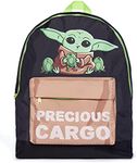 Star Wars The Mandalorian Baby Yoda Precious Cargo Childrens Backpack Black, Black, One Size