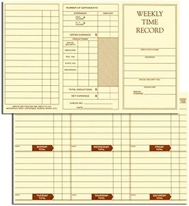 NextDayLabels - Weekly Employee Pocket Size Time Cards