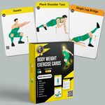 Weight Loss Exercise Cards - Men and Women | Fitness Cards | Beginner Level | Bodyweight Exercise Guide for Weight Loss and Muscle Building at Home and Gym | Includes Instruction Cards with Tips