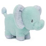 Baby GUND Safari Friends Collection Plush Elephant with Chime, Sensory Toy Stuffed Animal for Babies and Newborns, Teal, 7"