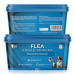 Flea Killer Powder 1kg - Effective Flea Treatment for House, Diatomaceous Earth Based Flea Powder for Carpets, Powerful Home Flea Treatment to Kill Fleas and Eggs, Long-lasting Flea Treatment for Home