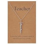 Lcherry Teacher Cross Necklace for 