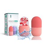 Flashkitch Ice Roller for Face | Ice Roller for Face Massager | Face Ice Roller for Men & Women | Ice Cube Roller for Glowing Skin & Puffy Eyes | Reusable & Unbreakable (Pink)