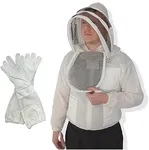 BEEATTIRE Ventilated Bee Jacket - 3 Layer mesh Body Comfort - Sting Less Protection with Easy Access Veil YKK Zippers Beekeeping Ventilated Jacket Beekeeping Vail Jacket Beekeeper Costume Adult 7XL