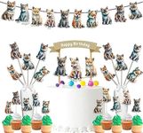 Wolf Birthday Party Decoration Set , Forest Animals Bundle Theme Party Supplies.