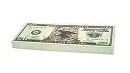 Cashbricks 100 x $20 DOLLAR play money banknotes