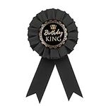 Birthday King Tinplate Badge Pin, B