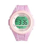 TEKMAGIC Girls Sports Watch 10 ATM Waterproof Swimming Watch with Stopwatch, Chronograph, Alarm Functions, Dual Time Zone, 12/24 Hours Format