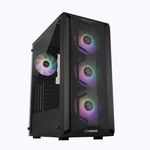 kharidiyebasic Assembled Desktop Ryzen 5 5600G,B450M Motherboard,8Gb Ram,256Gb Ssd Nvme,4 Rgb Fan Cabinet,1Tb Hard Disk,Wifi,Windows 10,AMD,Black