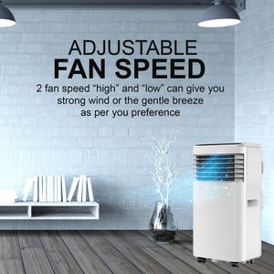 Belaco 9000 BTU Portable Air Conditioner – 4-in-1 Cooling, Dehumidifier, Remote, Dual Window Kit