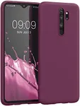 kwmobile Case Compatible with Xiaomi Redmi Note 8 Pro Case - Soft Slim Protective TPU Silicone Cover - Bordeaux Violet