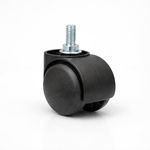 Cloudsit Heavy Duty Thread Type Nylon Office Chair Wheels - Set of 1 Black Casters with 250 kg Load Capacity - Enhance Chair Mobility! (kursee ke pahiye) (कुर्सी के पहिये)