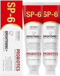 2PCS SP-6 Ultra Whitening Toothpaste, 120G Sp-6 Probiotics Toothpaste, Probiotics Bright White Toothpaste, Sp-6 Brightening Toothpaste, Deep Cleaning Oral Care Toothpaste, Fresh Breath