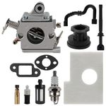 Carbhub MS170 Carburetor for Stihl MS170 MS180 017 018 Chainsaw with Air Filter Fuel Oil Line Spark Plug, Replaces C1Q-S57 C1Q-S57A C1Q-S57B 1130 120 0603, Stihl MS170 Carburetor