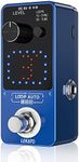 LEKATO Looper Pedal, Looper Pedal with SYNC & Tuner Function,Guitar Loop Pedal with Screen Looper Guitar Effect Pedal for Electric Guitar Bass Unlimited Overdubs 3 Loops 18 Minutes Record Time(Blue)