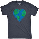 Crazy Dog T-shirts Mens Earth Heart