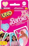 Mattel Games UNO Barbie The Movie Card Game for Kids & Adults Featuring Characters from the Movie & Special Rule, 2 to 10 Players