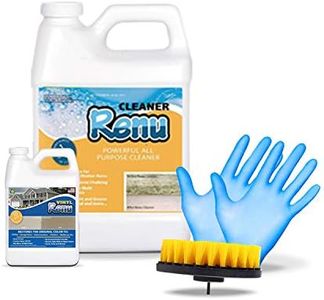 Renu Cleaner Concentrate Whole House Kit - Heavy Duty Cleaner, Removes Stains, Oxidation & More. Ideal For Vinyl Siding, Decks, Patio, Fences, Pavers & Outdoor Fabrics. Cleans an Incredible 3000 SF.