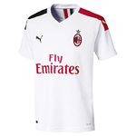 Puma ACM AWAY Shirt Replica SS KIDS WITH Sponsor Logo Jersey, White-Tango Red, 140