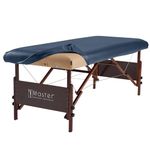 Master Massage Universal Fabric Fitted PU Vinyl Leather Ultra-Durable Protection Cover Sheet for Massage Tables, Royal Blue