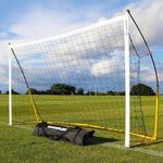 QUICKPLAY Kickster 8x5’ Garden Goal– Quick Setup Portable Football Net for Kids | Portable Football Goal for Outdoor |includes Net and Carry Bag [Single Goal]