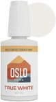 Oslo Home Touch Up Paint, 1oz True White MATTE Finish, w/ brush in bottle, quick drying, self-priming, for rental and home repairs, walls, trim, kitchen cabinets, furniture, shutters and more