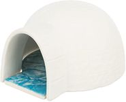 Trixie Igloo with Cooling Ceramic Plate, 13 x 9 x 15 cm, White, Nesting Boxes, pupae, Pads, Fabric Tunnels, Houses, Wicker Tunnels