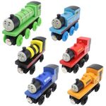 6 Piece Thomas And Friends Mini Pull Back Cars and Trucks Toy Vehicles Set for Toddlers Cast Car Set Small Pull Back Vehicles Inertia Car Toy Friction Powered Educational Toy for Boys Girls Kids Gift