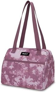 PACKIT Freezable Hampton Tote Bag - Stylish Design Picnic Lunch Cooler Bag for Travel, Cool On-The-Go Convenience - 27x20x22cm (Mulberry Tie Dye)