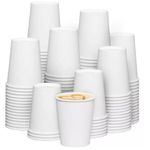 Amaxe Direct 12oz - 1000 Pack l White Paper hot Cups l 350gsm Paper Wall l Disposable Coffee Cups l Fits with Coffee Cups Disposable Lids l Office Work Home to-Go