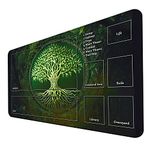 MTG Game Playmat, TCG Play Mat for MTG TCG 24 x 14 inches Trading Card Inked Game Playmats with Storage Bag Smooth Rubber Surface Battle Game