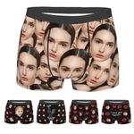 Byxhuc Customize Boxers for Men with Pictures, Personalized Boxer Briefs for Men for Father Husband Boyfriend, Boxer Personalizados Para Hombre for Men, Personalized Gifts for Men, Style 9-1, X-Large