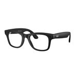 Ray-Ban Meta (Gen 2) Wayfarer Large AI Glasses for Men, Women — 12 MP Camera, 3K Ultra HD Video, Open-Ear Audio, Meta AI — 2X Battery Life — Matte Black/Clear Lenses