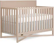 Dream On Me Owen 5-in-1 Convertible Full-Size Baby Crib in Seagrass, GreenGuard Gold & JPMA, Converts to Toddler, Day, & Full-Size Bed, Non-Toxic Paint, Safe Sleep Environment