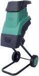 15Amp Electric Wood Chipper/Shredder with Wheels Electric Garden Shredder Portable Chipping Width Collection Bag, Double Sided Blade System, Auto Shut-Off Green
